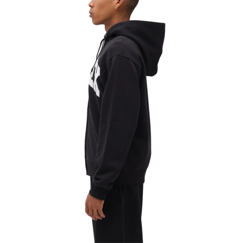 AVIREX DAILY ZIP UP SWEAT PARKA LOGO  "BLACK"7833931007-010