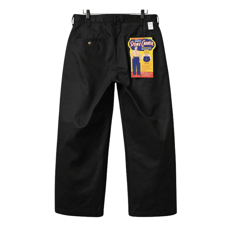 UNIVERSAL OVERALL VOLUME  PANTS  "BLACK" HT-03