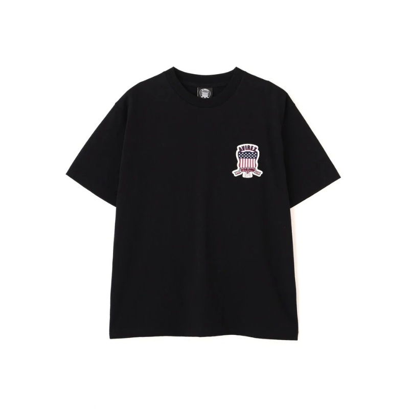 AVIREX SIGNATURE VARSITY LOGO T-SHIRT "BLACK"  7836934016-010