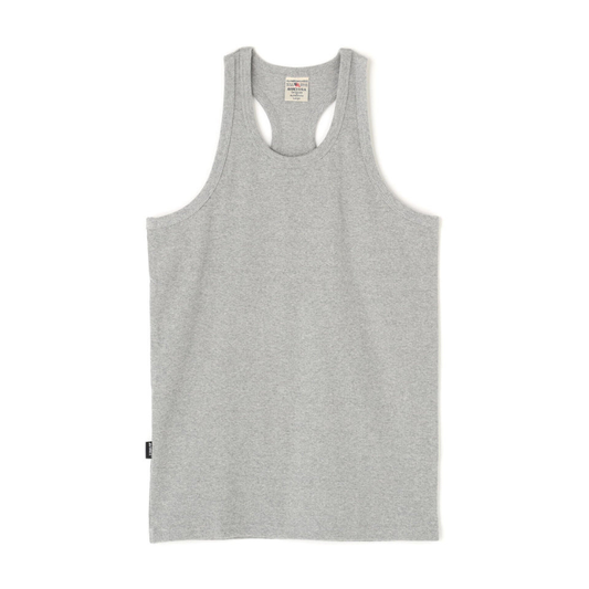 AVIREX DAILY RIB TANK TOP BACK CROSS  "GRAY" 7835937001-020