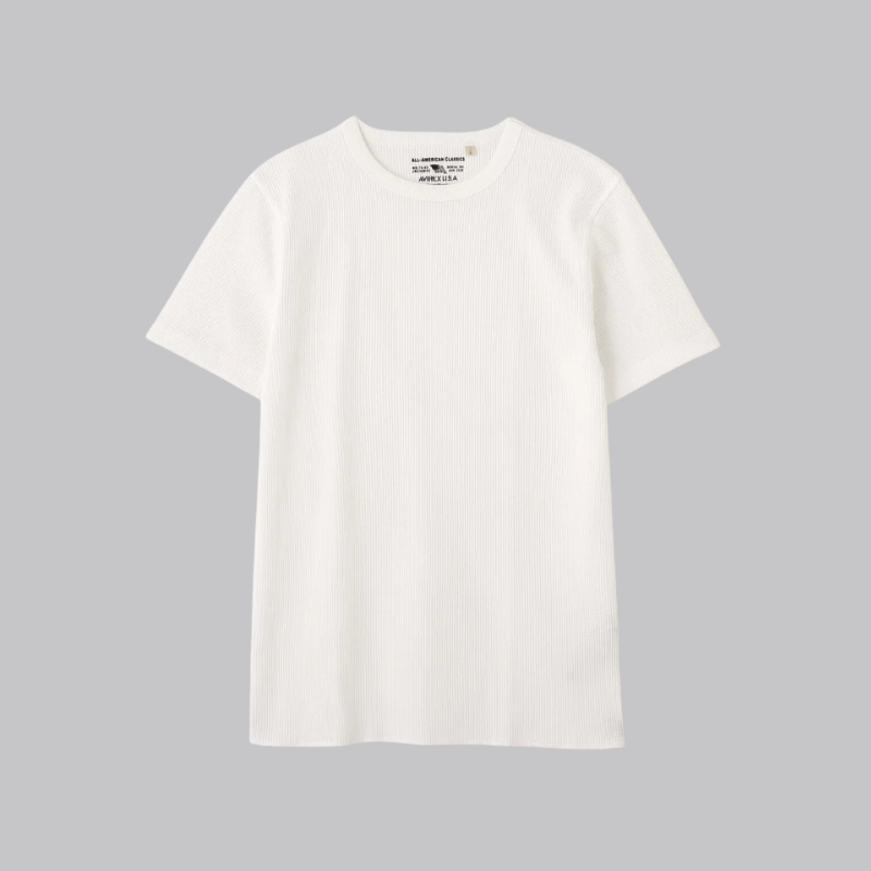 AVIREX DAILY THERMAL CREW NECK T-SHIRT  "OFF WHITE" 7836934017-033