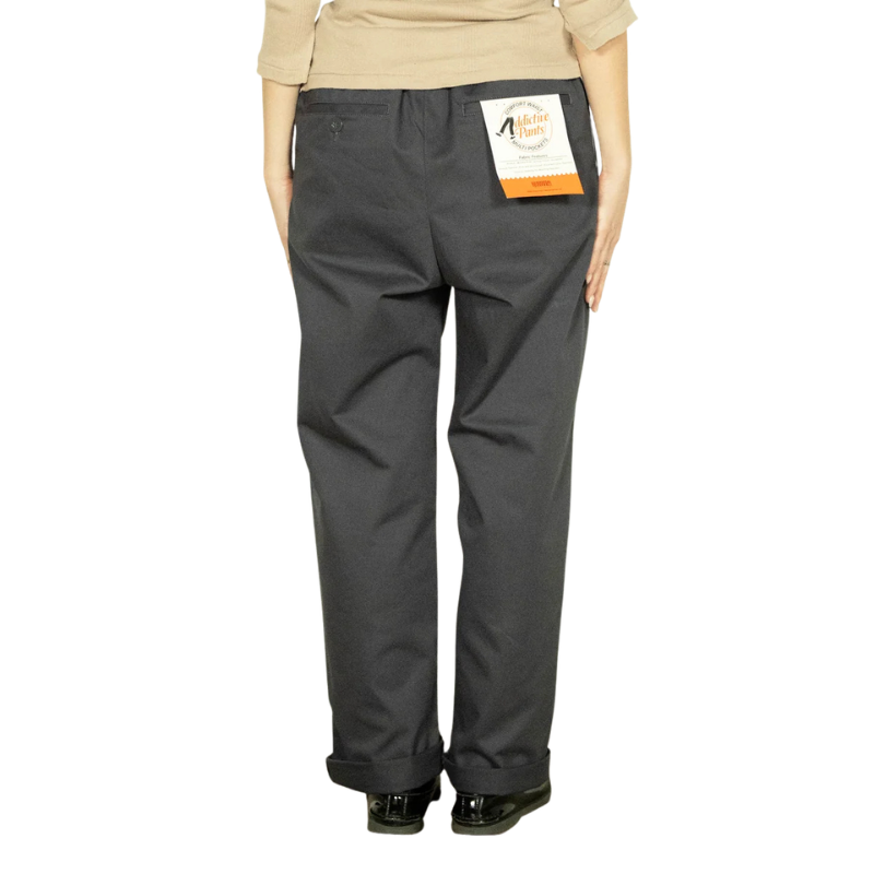 UNIVERSAL OVERALL ADDICTIVE TUCK STANDARD PANTS  "CHARCOAL" PTU-03