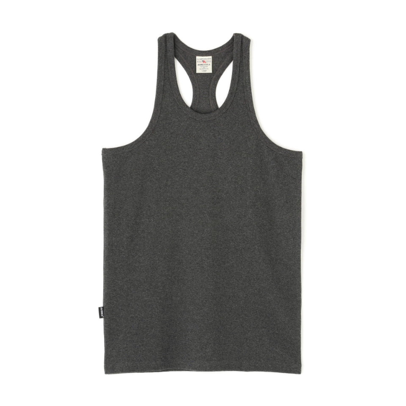 AVIREX DAILY RIB TANK TOP BACK CROSS  "CHARCOAL" 7835937001-410