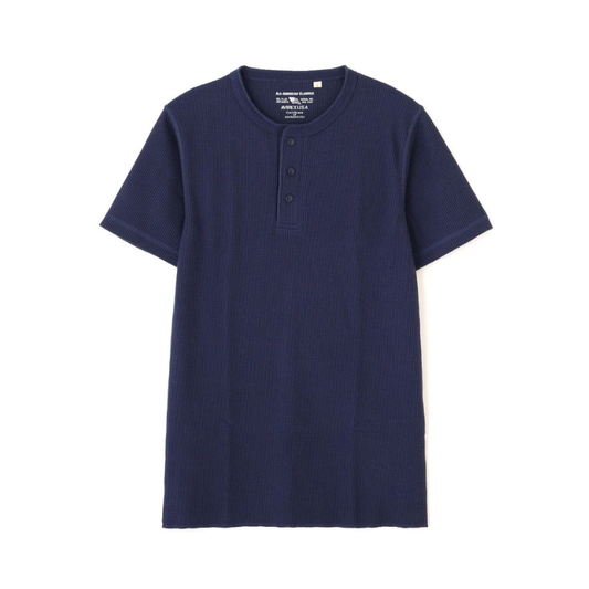 AVIREX DAILY THERMAL HENLEY NECK T-SHIRT  "NAVY" 7836934018-120