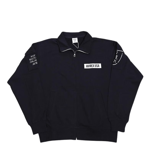 AVIREX FATIGUE STAND ZIPUP SWEAT "NAVY" 7834930001-120