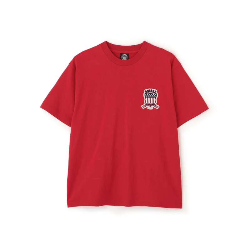 AVIREX SIGNATURE VARSITY LOGO T-SHIRT "RED"  7836934016-100
