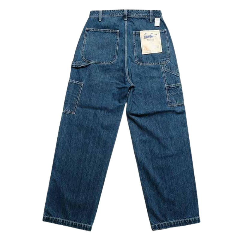 UNIVERSAL OVERALL PAINTER PANTS  "VINTAGE DARK WASH" HT2433601-A