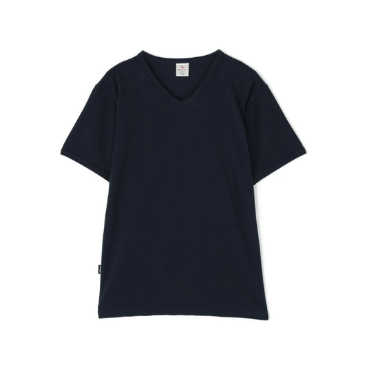 AVIREX DAILY RIB S/S V-NECK T-SHIRT  "ROYAL" 7835934005-440