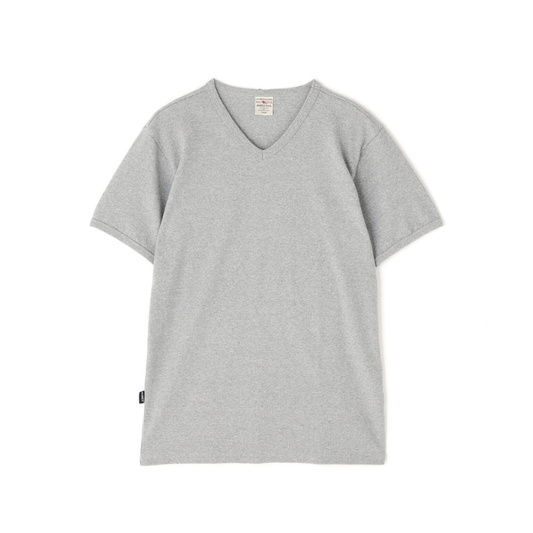 AVIREX DAILY RIB S/S V-NECK T-SHIRT  "GRAY" 7835934005-020
