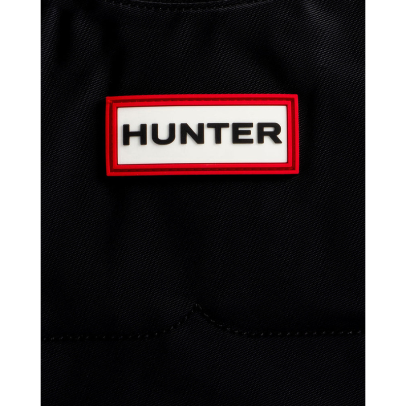 HUNTER NYLON MIDI HOBO "BLACK" UBS3601KBM-BLK