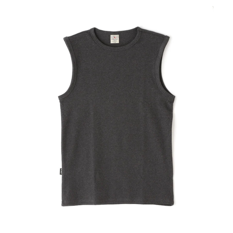 AVIREX DAILY NO SLEEVE SHIRT  "CHARCOAL" 7835935001-410