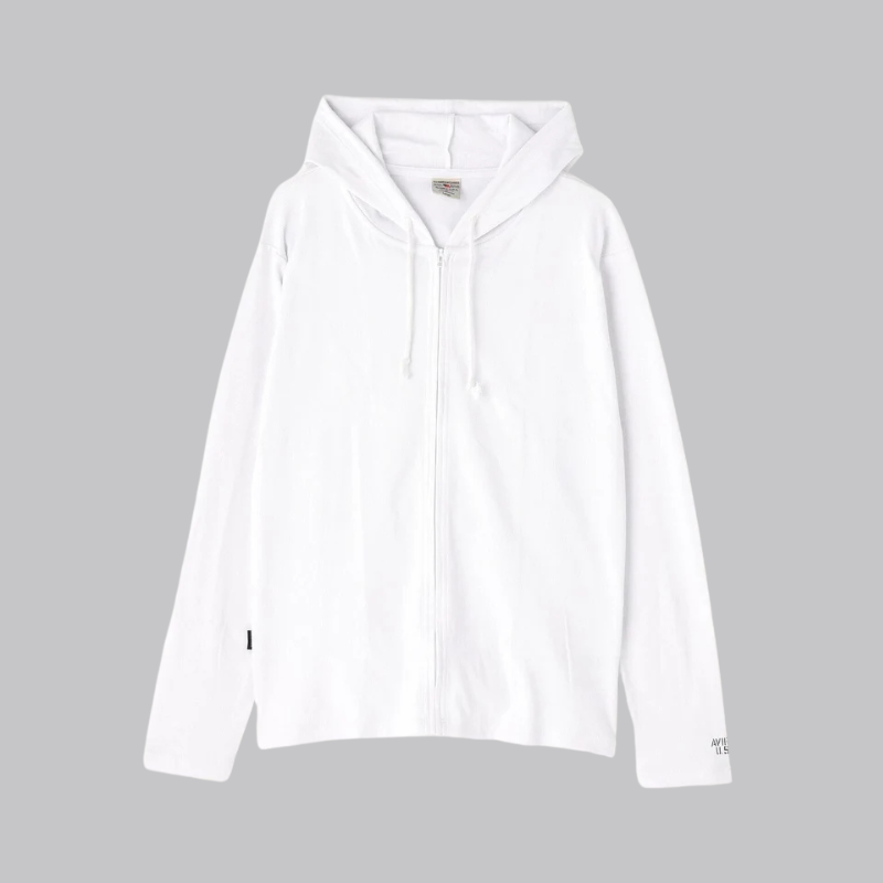 AVIREX DAILY RIB ZIP PARKA  "WHITE" 7834930021-030