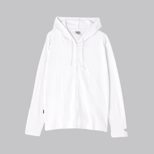 AVIREX DAILY RIB ZIP PARKA  "WHITE" 7834930021-030
