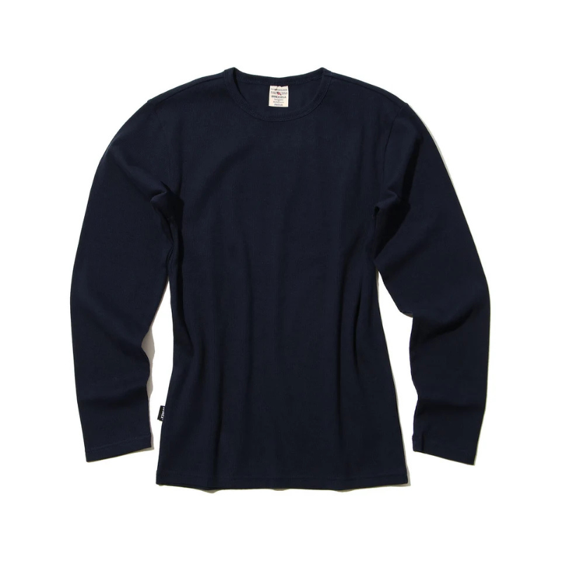AVIREX DAILY RIB L/S CREW NECK T-SHIRT  "ROYAL" 7834930019-440