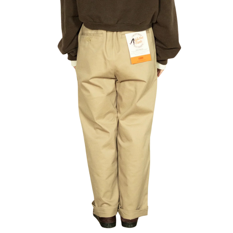 UNIVERSAL OVERALL ADDICTIVE TUCK STANDARD PANTS  "C.BEIGE" PTU-03