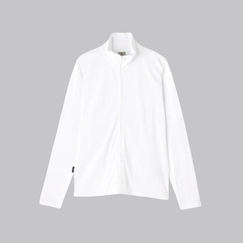 AVIREX DAILY STAND ZIP RIB JACKET  "WHITE" 7834930022-030