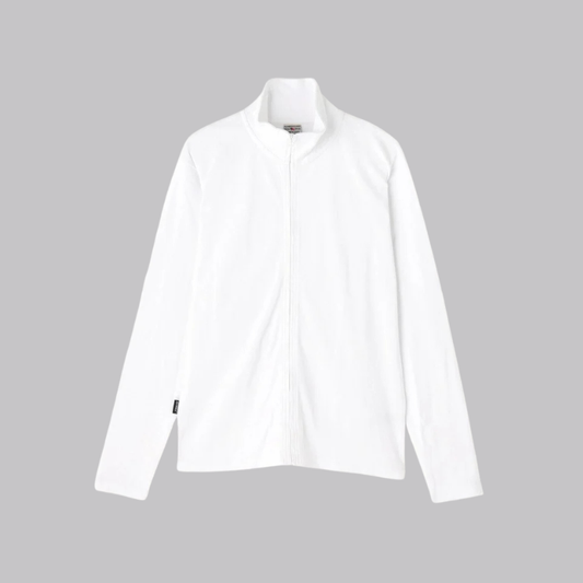 AVIREX DAILY STAND ZIP RIB JACKET  "WHITE" 7834930022-030