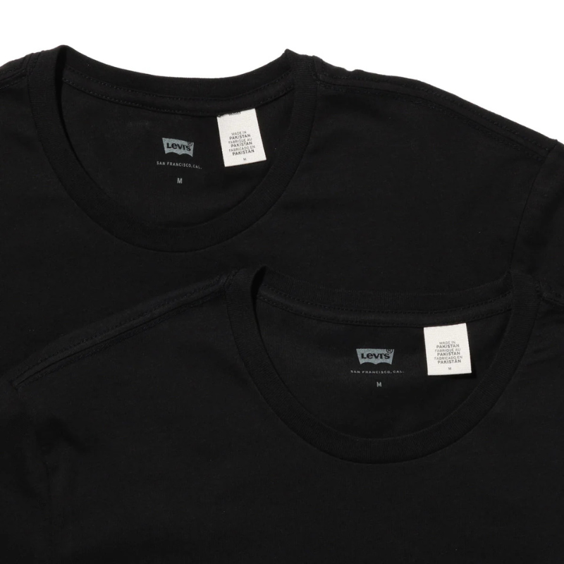 Levi’s スリム2パックTシャツ "BLACK" 79541-0001