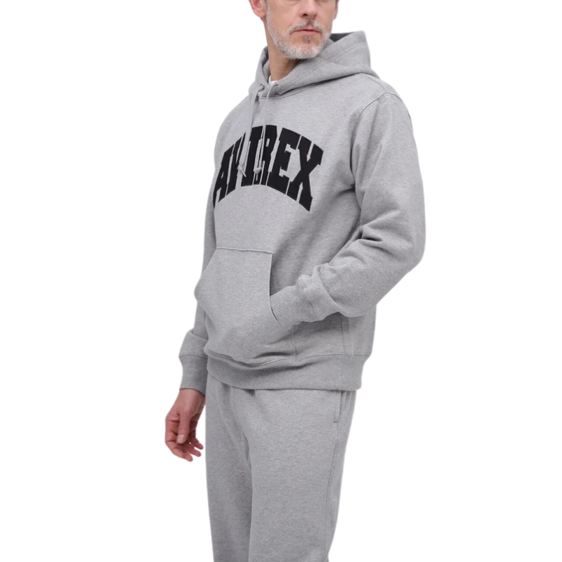 AVIREX DAILY PULLOVER SWEAT PARKA LOGO  "OXFORD"7833931006-382
