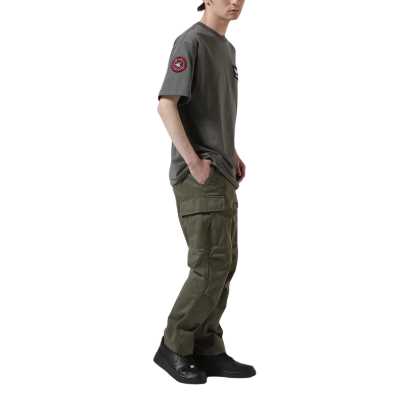 AVIREX TOP GUN PATCH & PRINT T-SHIRT "OLIVE"  7833934013-310