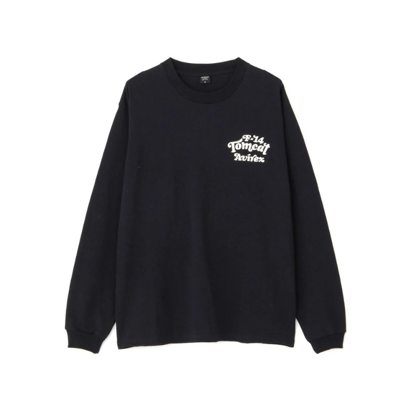 AVIREX SAGARA TOM CAT L/S T-SHIRT "BLACK"  7833930016-010