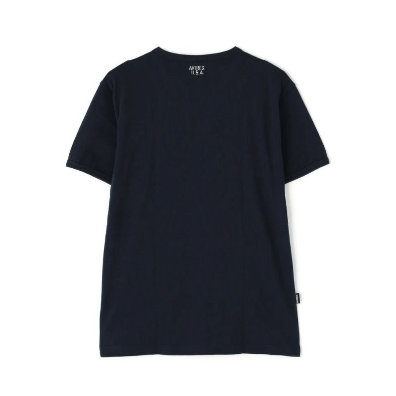AVIREX DAILY RIB S/S CREW NECK T-SHIRT  "ROYAL" 7835934006-440