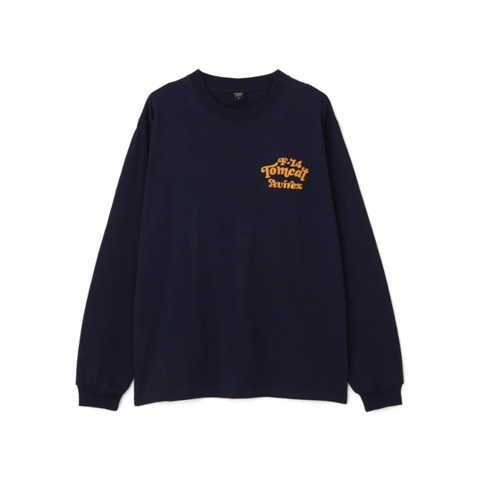 AVIREX SAGARA TOM CAT L/S T-SHIRT "NAVY"  7833930016-120