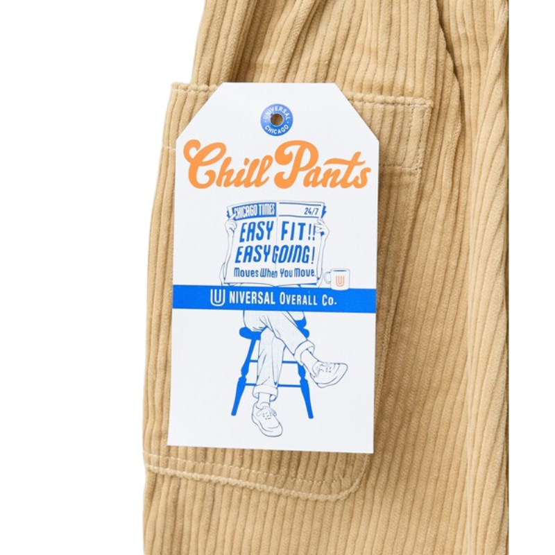 UNIVERSAL OVERALL CHILLPAN TAPERED PANTS  "BEIGE" U2633630-B