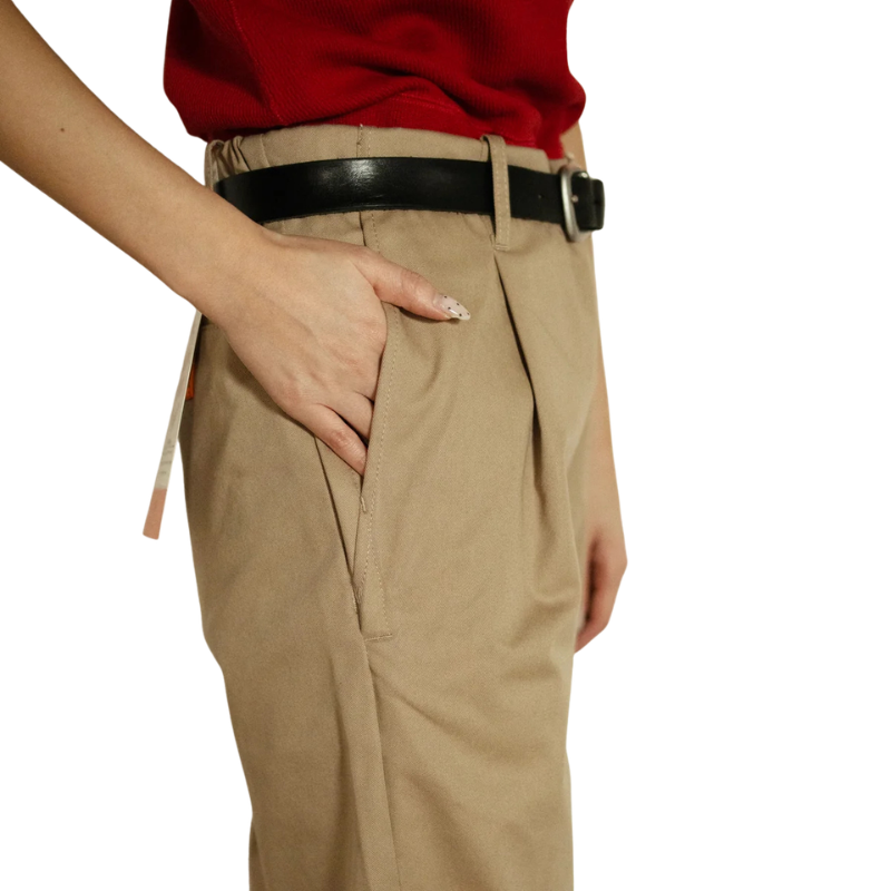 UNIVERSAL OVERALL ADDICTIVE TUCK TAPERD PANTS  "C.BEIGE" PTU-05