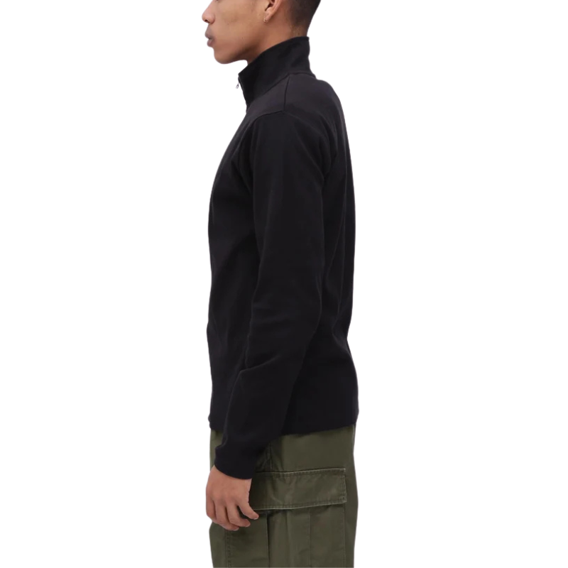 AVIREX DAILY STAND ZIP RIB JACKET  "BLACK" 7834930022-010