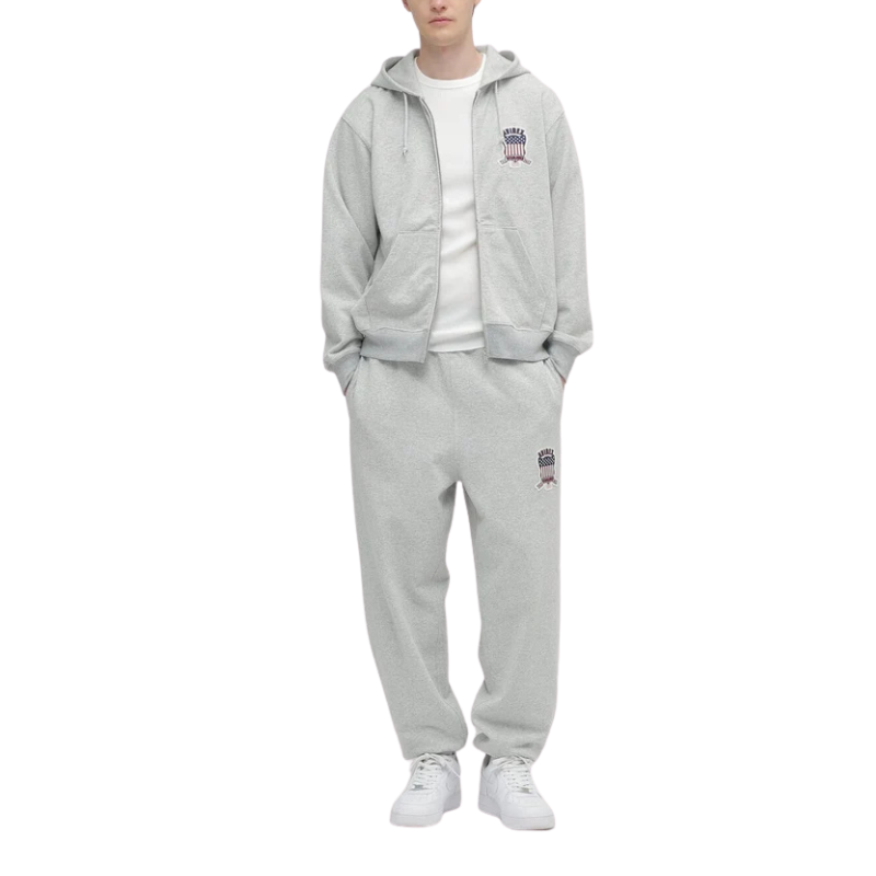 AVIREX SIGNATURE VARSITY LOGO SWEAT PANTS "GRAY"  7836910025-020