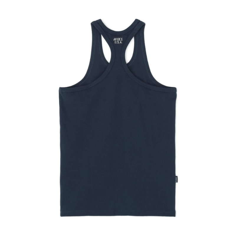 AVIREX DAILY RIB TANK TOP BACK CROSS  "ROYAL" 7835937001-440