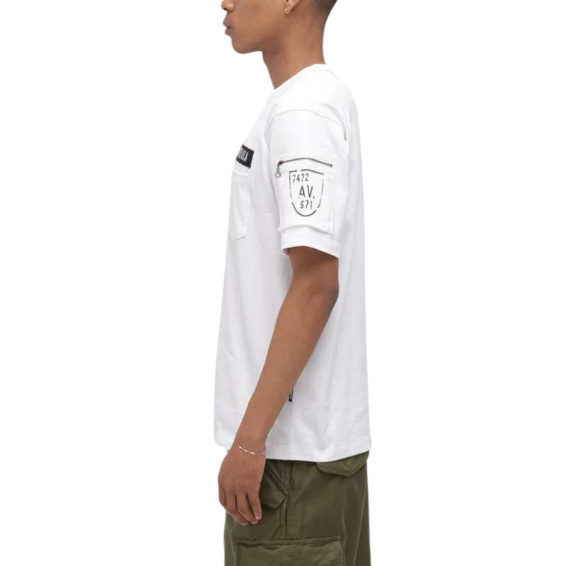 AVIREX FATIGUE S/S T-SHIRT "WHITE"  7835934010-030