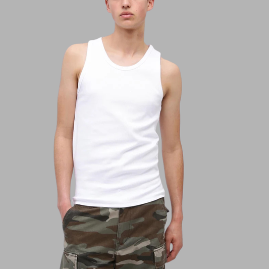 AVIREX DAILY RIB TANK TOP  "WHITE" 7835937002-030