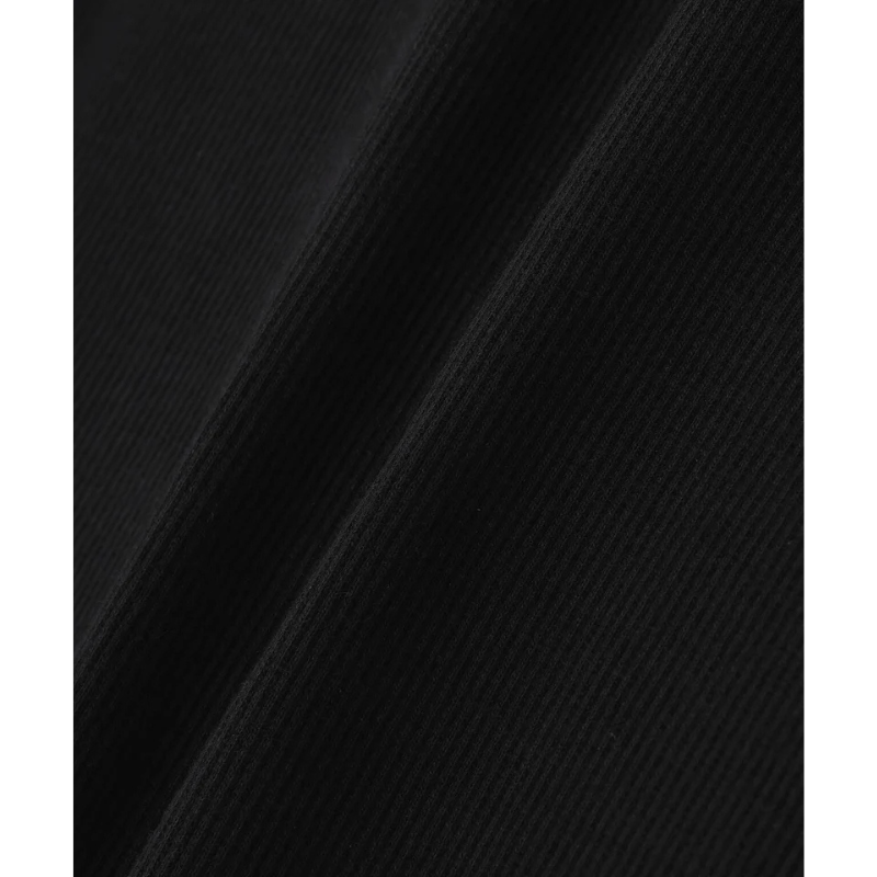 AVIREX DAILY HALF SLEEVE U-NECK T-SHIRT  "BLACK" 7834934024-010