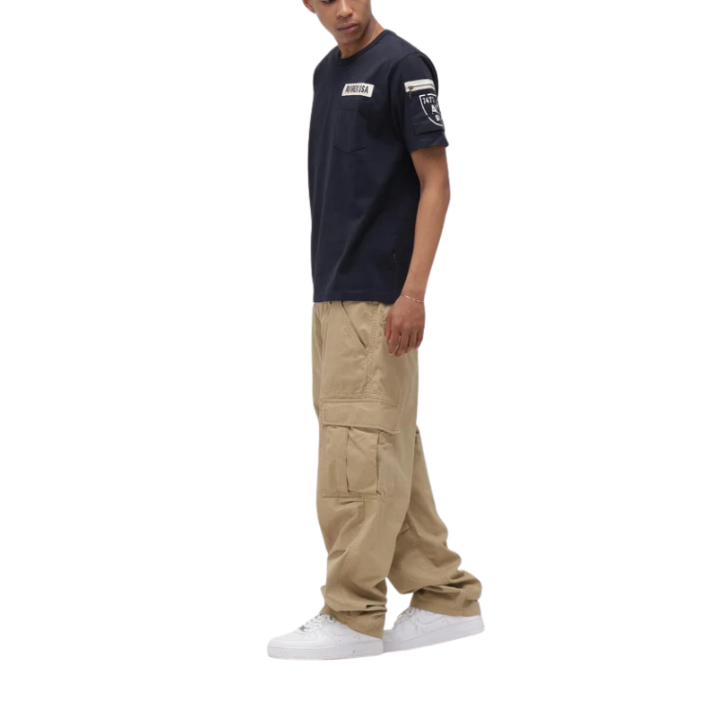 AVIREX FATIGUE S/S T-SHIRT "NAVY"  7835934010-120