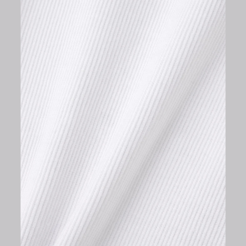 AVIREX DAILY 2/3 SLEEVE U-NECK T-SHIRT  "WHITE" 7835933001-030