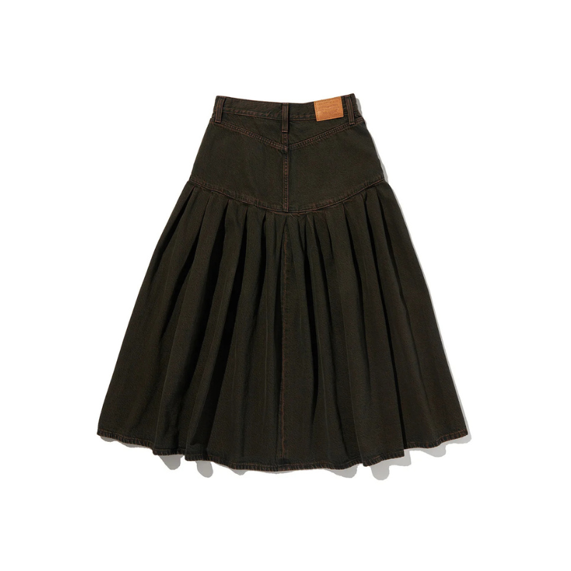 Levi’s YOKED PLEATED SKIRT "BROWN" 0089T-0001