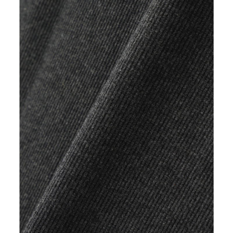 AVIREX DAILY RIB L/S V-NECK T-SHIRT  "CHARCOAL" 7834930018-410