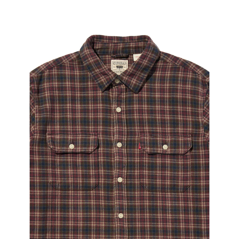 Levi’s JACKSON WORKER OVER SHIRT "BURGUNDY" 19573-0309