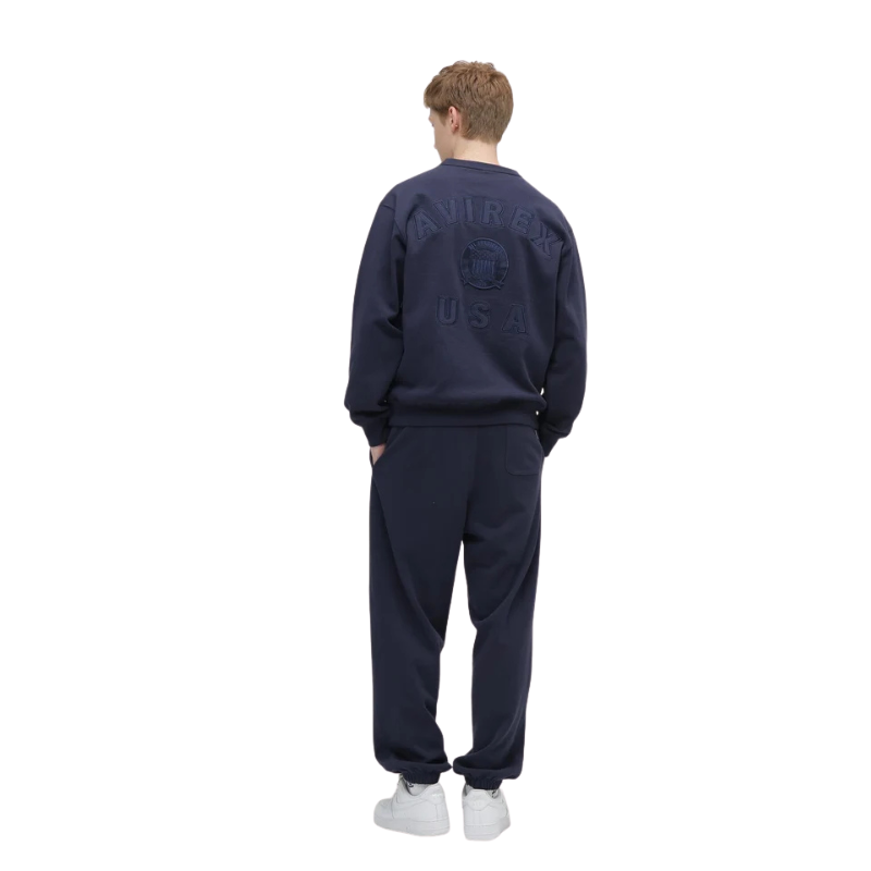 AVIREX SIGNATURE VARSITY LOGO SWEAT PANTS "NAVY"  7836910025-120