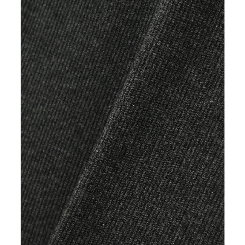AVIREX DAILY RIB S/S HENLEY NECK T-SHIRT  "CHARCOAL" 7835934007-410