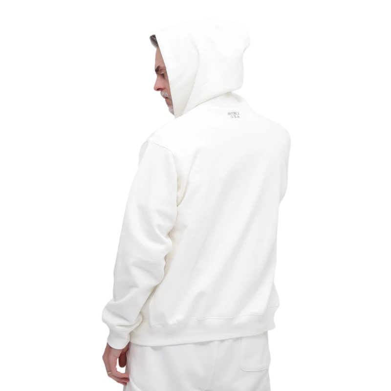 AVIREX DAILY ZIP UP SWEAT PARKA "OFF WHITE" 7833931005-033