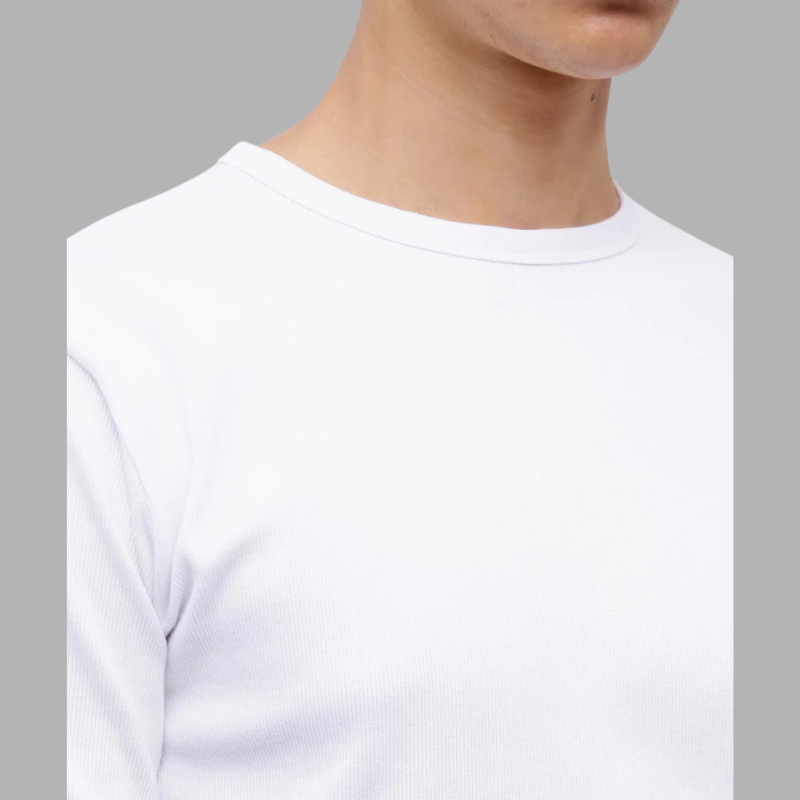 AVIREX DAILY RIB S/S CREW NECK T-SHIRT  "WHITE" 7835934006-030