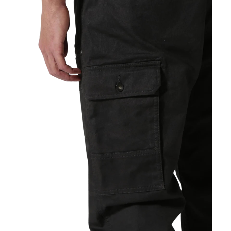 AVIREX STRETCH DOBBY 8-POCKET PANT  "BLACK CAMO" 7836910026-012
