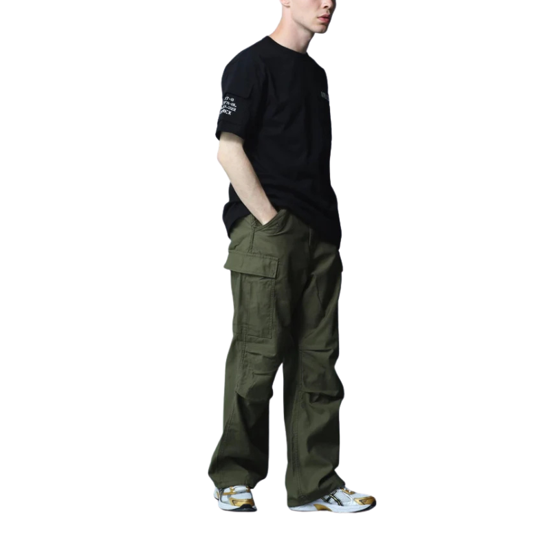 AVIREX FATIGUE S/S T-SHIRT "BLACK"  7835934010-010
