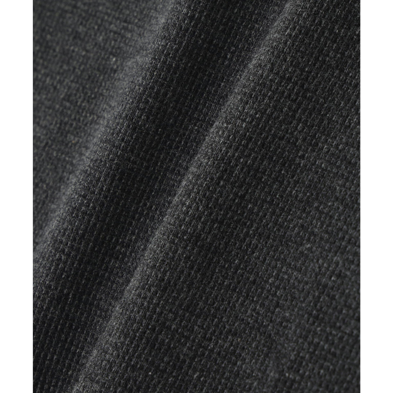 AVIREX DAILY MINI WAFFLE CREW-NECK L/S T-SHIRT  "CHARCOAL" 7834930024-410