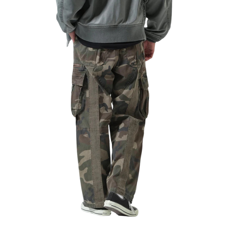 AVIREX PIGMENT TAPING CARGO PANTS  "CAMO" 7836910022-384