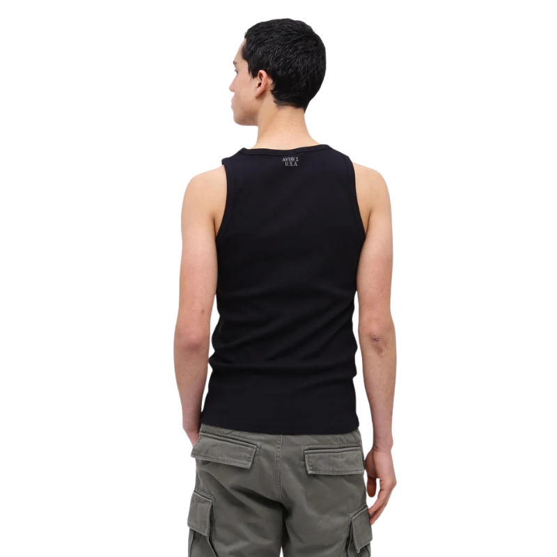 AVIREX DAILY RIB TANK TOP  "BLACK" 7835937002-010