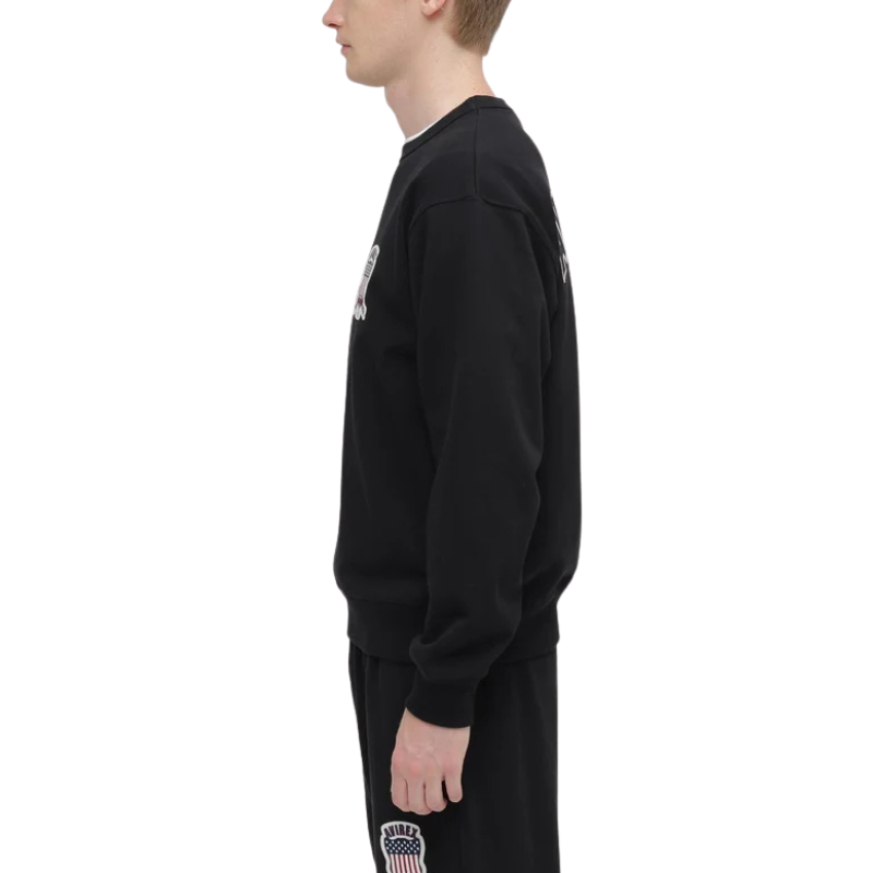 AVIREX Sweat Set Up SIGNATURE VARSITY LOGO CREWNECK SWEAT × SWEAT PANTS “BLACK”